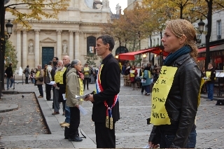 Heure de silence, 23/10/09, Place de la Sorbonne, Paris
